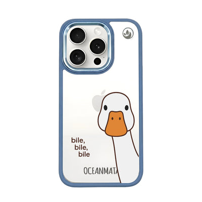 iPhone 15 pro max Hülle - Ente weiß - "Bile Bile Bile" - nachhaltig