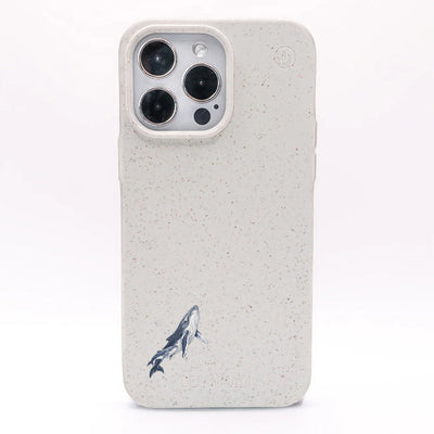 iPhone 14 pro Hülle - Buckelwal weiß - "OceanLullaby" - nachhaltig
