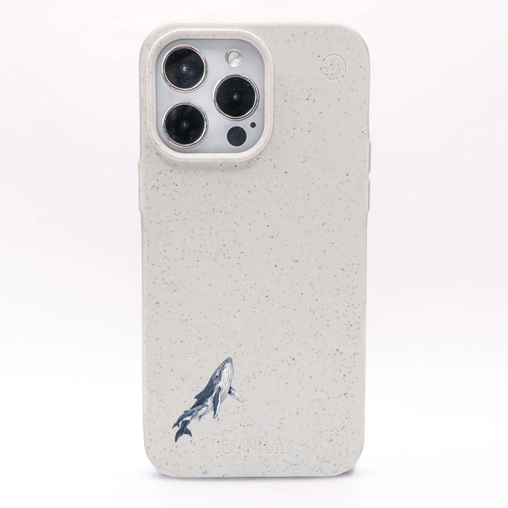 iPhone 13 pro max Hülle - Buckelwal weiß - "OceanLullaby" - nachhaltig
