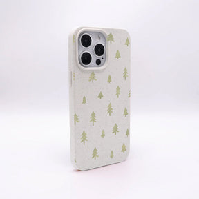iPhone 13 pro max Hülle - Winter weiß - "Winterwald" - nachhaltig
