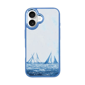 iPhone 16 Case - sailing blue - "BlueHorizon" - sustainable