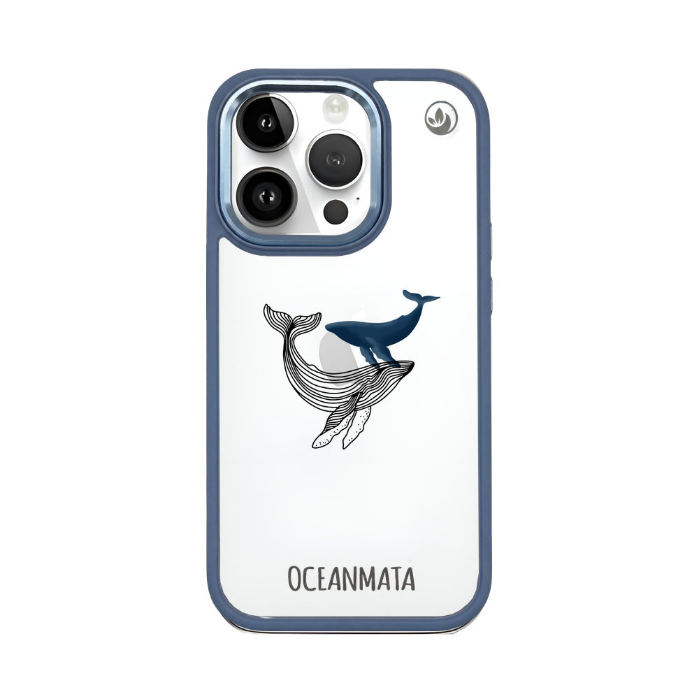 iPhone 14 pro max case - whale blue - "BlueWhale" - sustainable