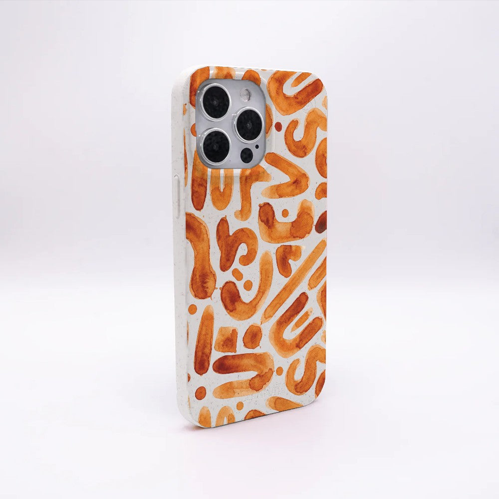 Biologisch abbaubare Handyhülle iPhone 11 pro Buchstabensuppe — kompostierbar — Rückseite