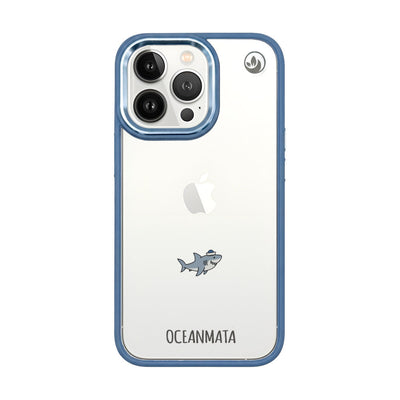 iPhone 13 pro Hülle - Hai blau - "Captain Shark" - nachhaltig