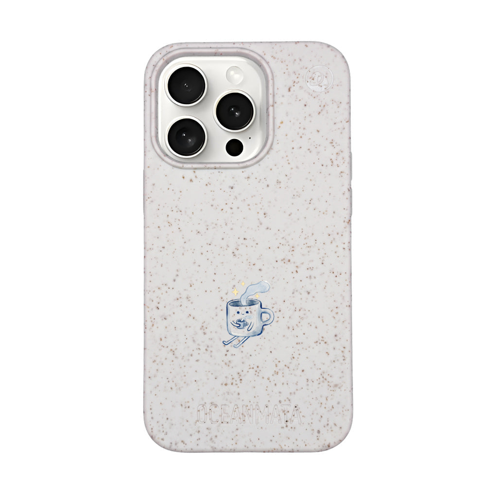 Biologisch abbaubare Handyhülle iPhone 15 pro max Coffeelove — kompostierbar — Vorderseite