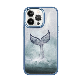 iPhone 13 pro case - dolphin blue - "Dolphin" - sustainable
