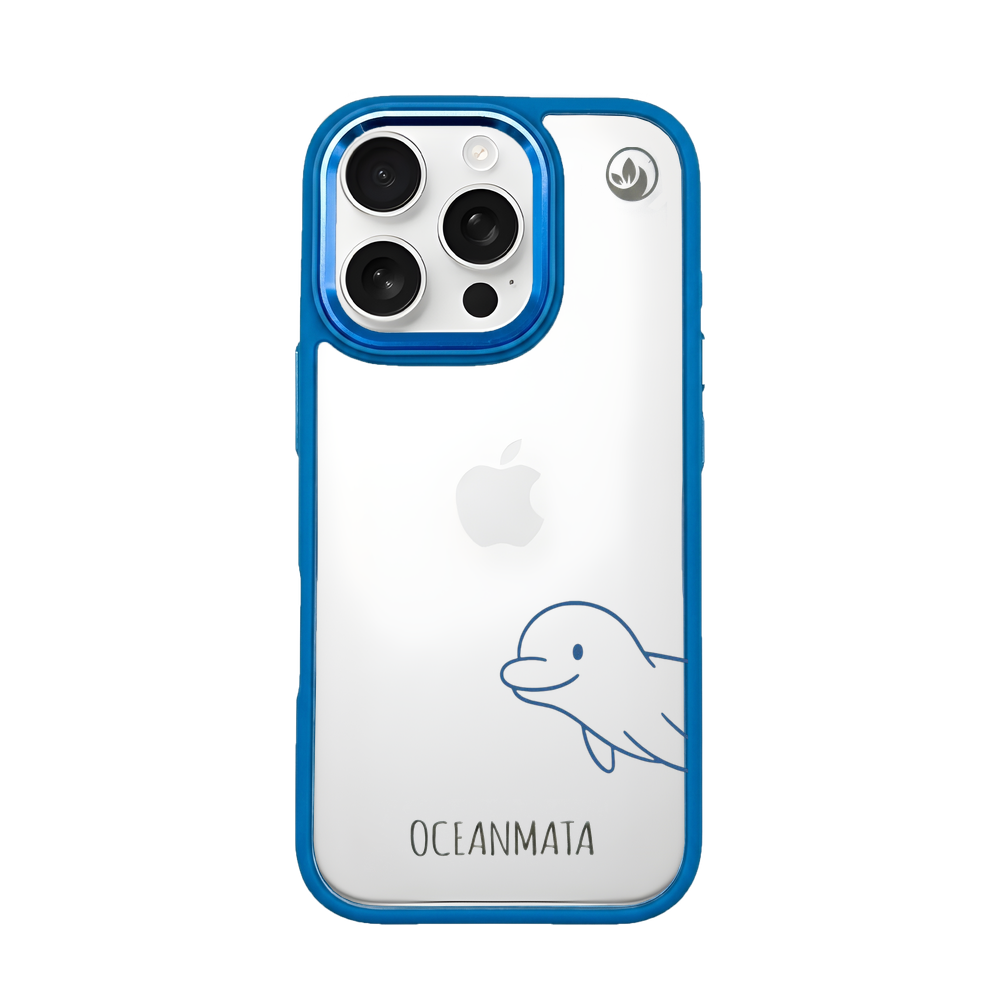 iPhone 16 pro max Hülle - Delfin - "Finni" - nachhaltig