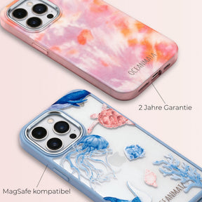 Biologisch abbaubare Handyhülle iPhone 18 Pro Max / 17 Pro Max Orcafamily — kompostierbar — Garantie & MagSafe-Kompatibilität