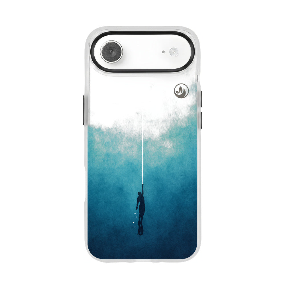 Nachhaltige Handyhülle iPhone 17 Air Freedive aus Ocean Plastic — Vorderseite