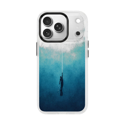 iPhone 18 Pro / 17 Pro Hülle - Freedive blau - "Freedive" - nachhaltig