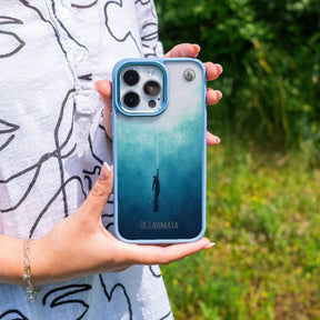 iPhone 14 Hülle - Freedive blau - "Freedive" - nachhaltig