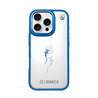 iPhone 16 pro Hülle - hai blau - "Hammerhead" - nachhaltig