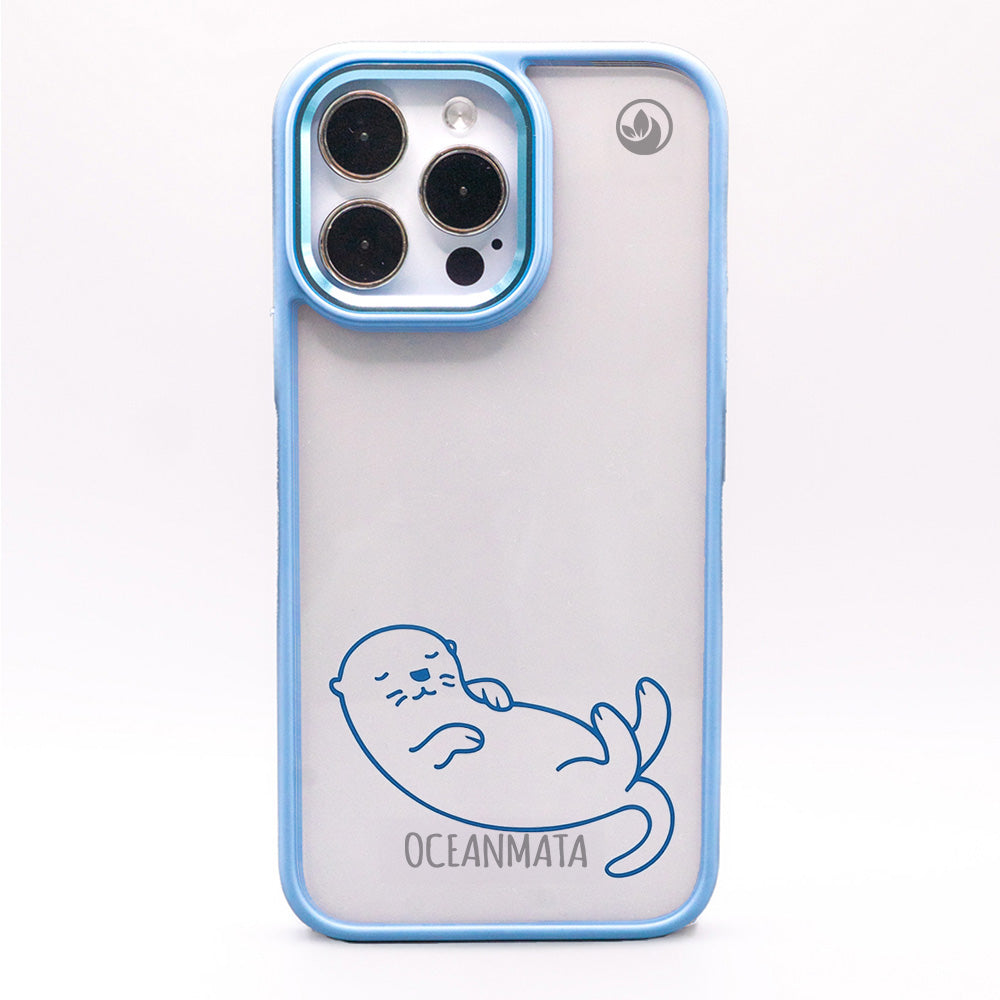 iPhone 14 pro Hülle - Otter blau - nachhaltig