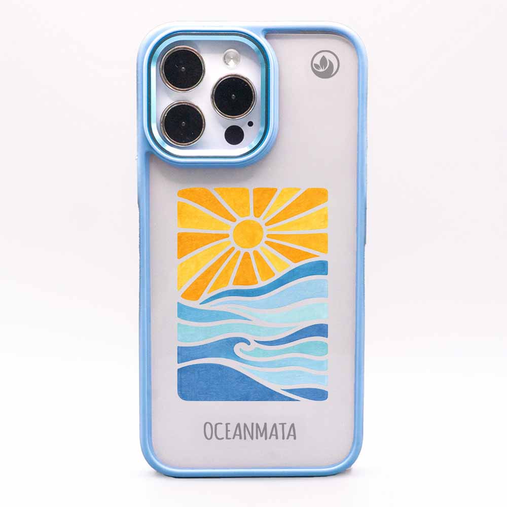 iPhone 16 pro Hülle - Meer blau - "Sun&Sea" - nachhaltig
