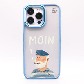 iPhone 14 Hülle - Moin blau - "Ostfriese" - nachhaltig