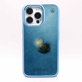 iPhone SE/7/8 Hülle - Anglerfisch blau - "Sour" - nachhaltig