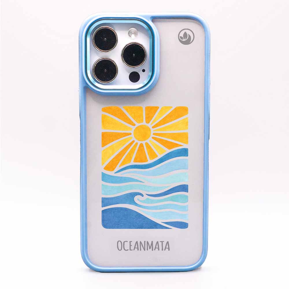 iPhone 13 pro Hülle - Meer blau - "Sun&Sea" - nachhaltig