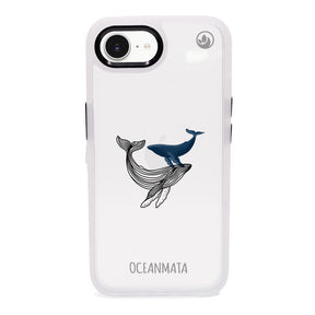 iPhone 16e/17e Hülle - Wal blau - "BlueWhale" - nachhaltig