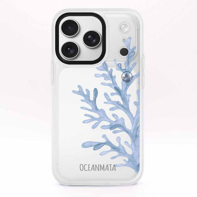 iPhone 18 Pro / 17 Pro Hülle - Coral blau - "CoralBlue" - nachhaltig