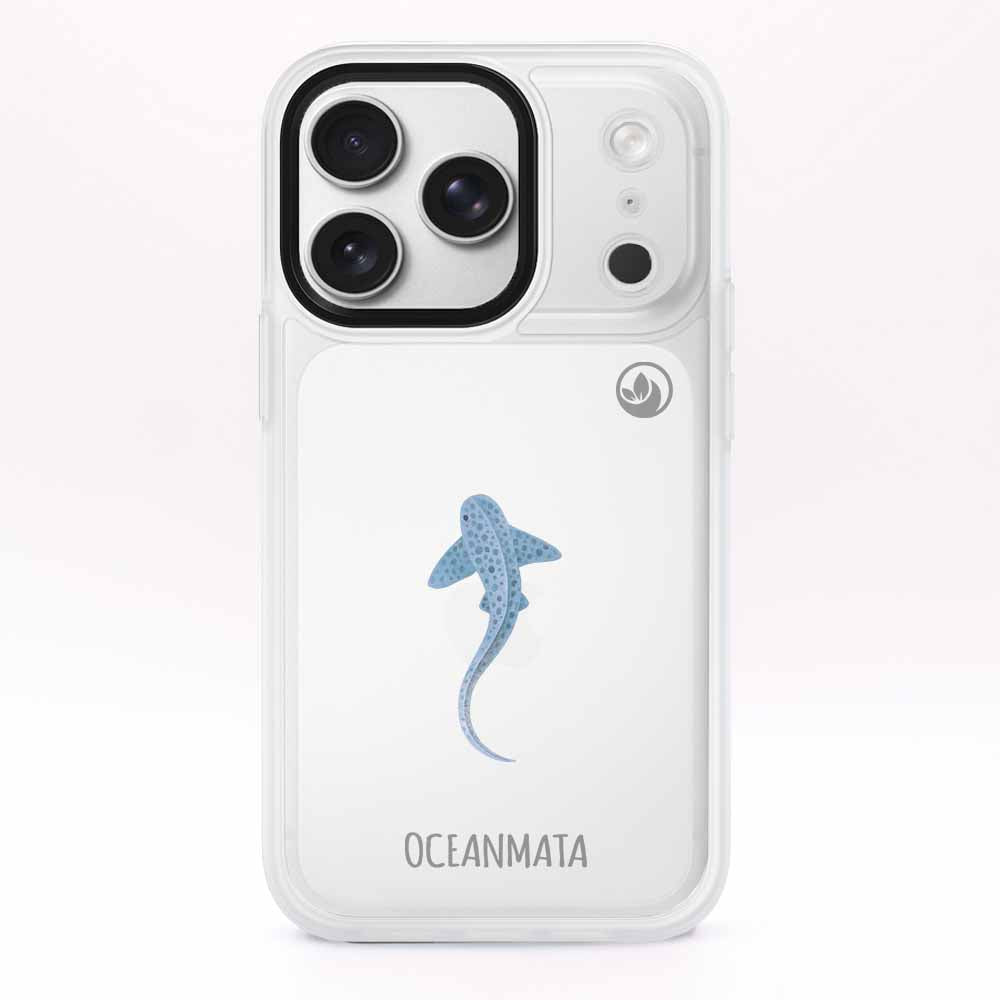 iPhone 17 pro max Hülle - Leopardenhai blau - "BlueLeopard" - nachhaltig