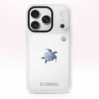 iPhone 18 Pro / 17 Pro Hülle - Turtle blau - "Shellie" - nachhaltig
