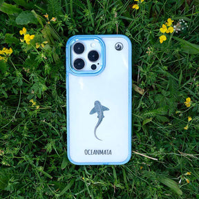 iPhone 13 Hülle - Leopardenhai blau - "BlueLeopard" - nachhaltig