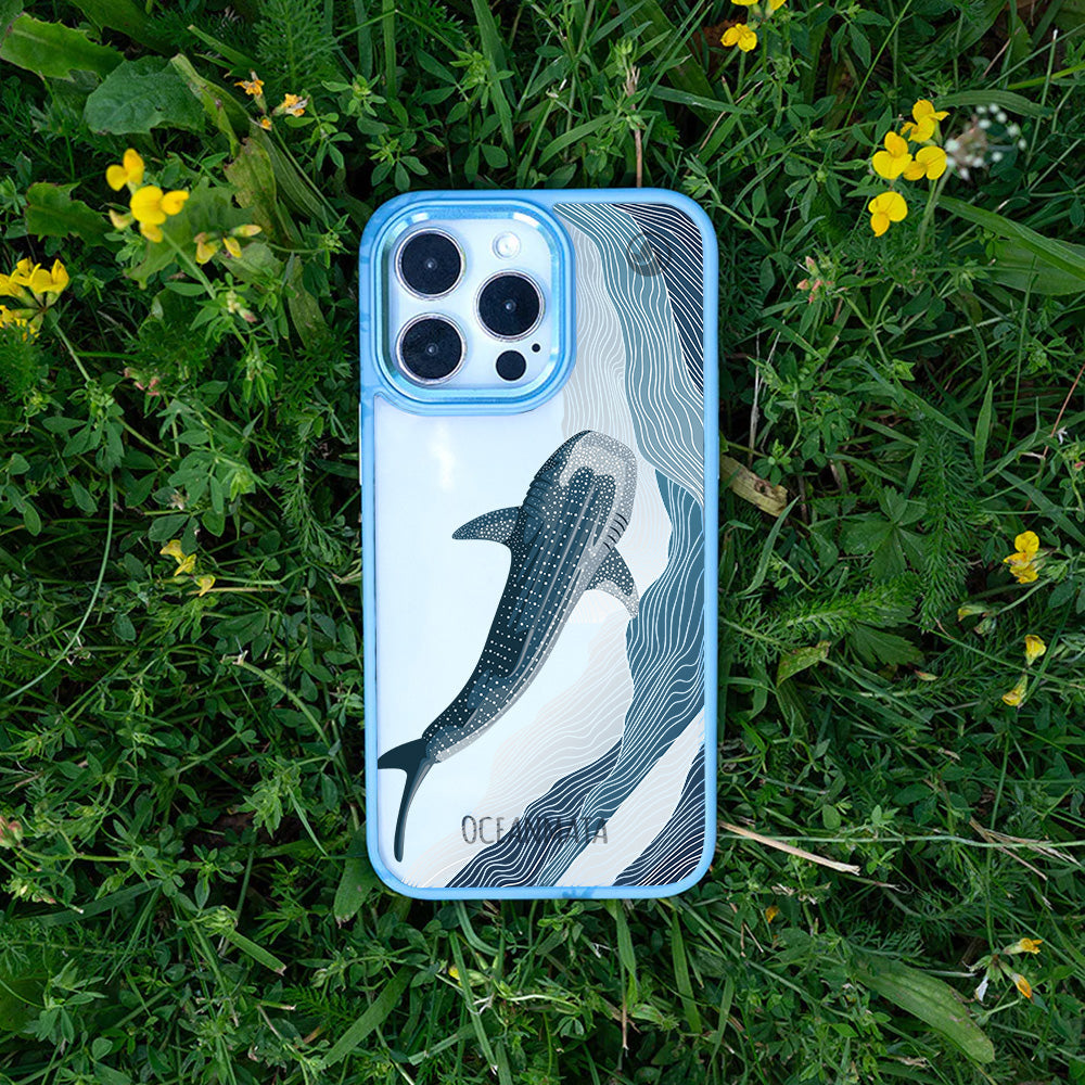 iPhone 13 pro max Hülle - Walhai blau - "DeepWater" - nachhaltig