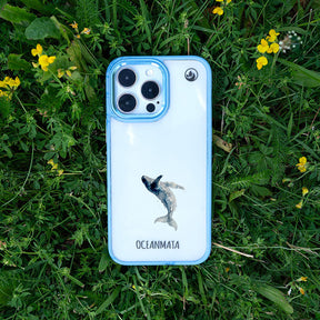 iPhone 13 Hülle - Wal blau - "Joy" - nachhaltig