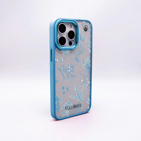 Samsung S24+ Hülle - Winterwald blau - "BluePine" - nachhaltig