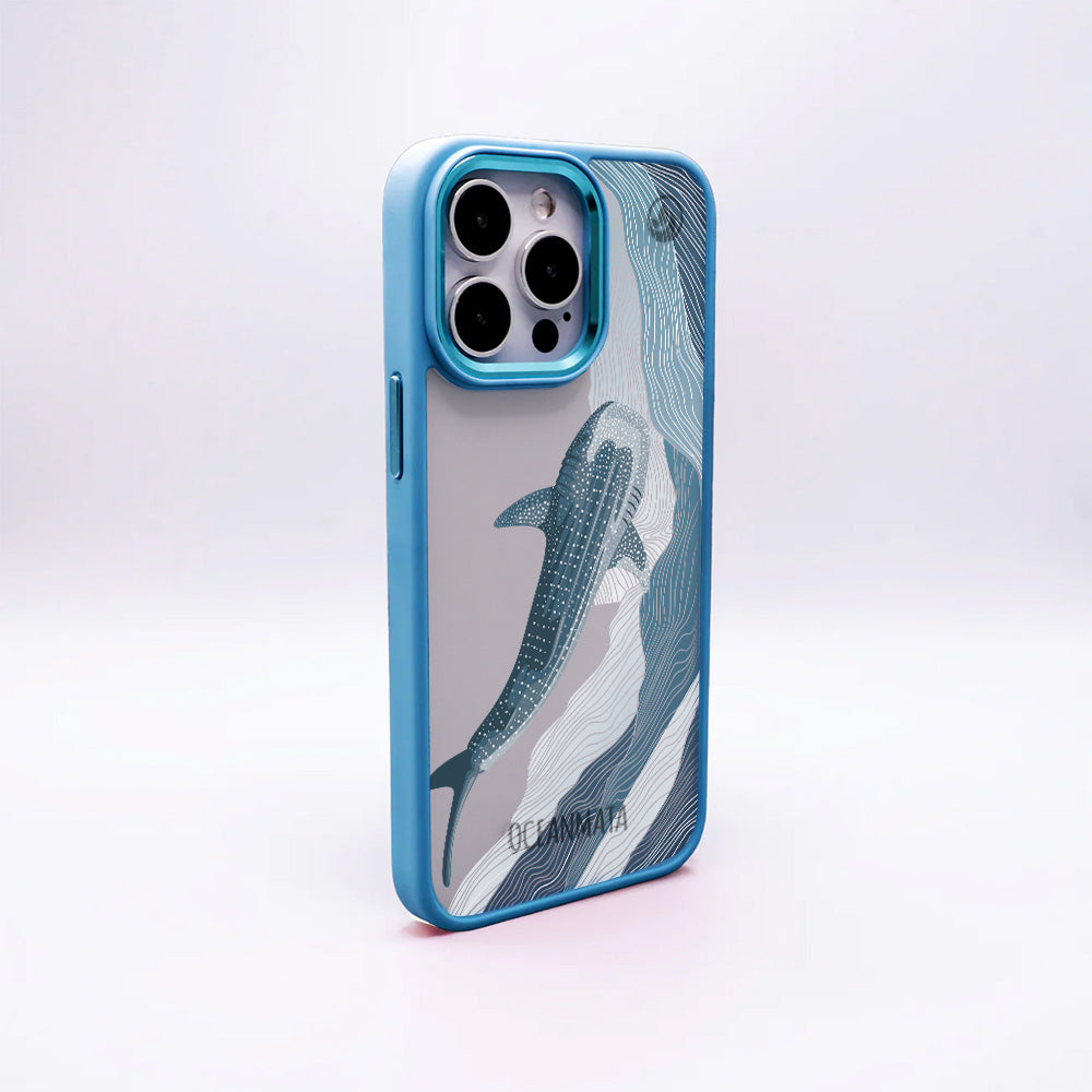 iPhone 15 pro max Hülle - Walhai blau - "DeepWater" - nachhaltig