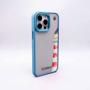 iPhone 16 pro max Hülle - Leuchtturm blau - "Lighthouse" - nachhaltig