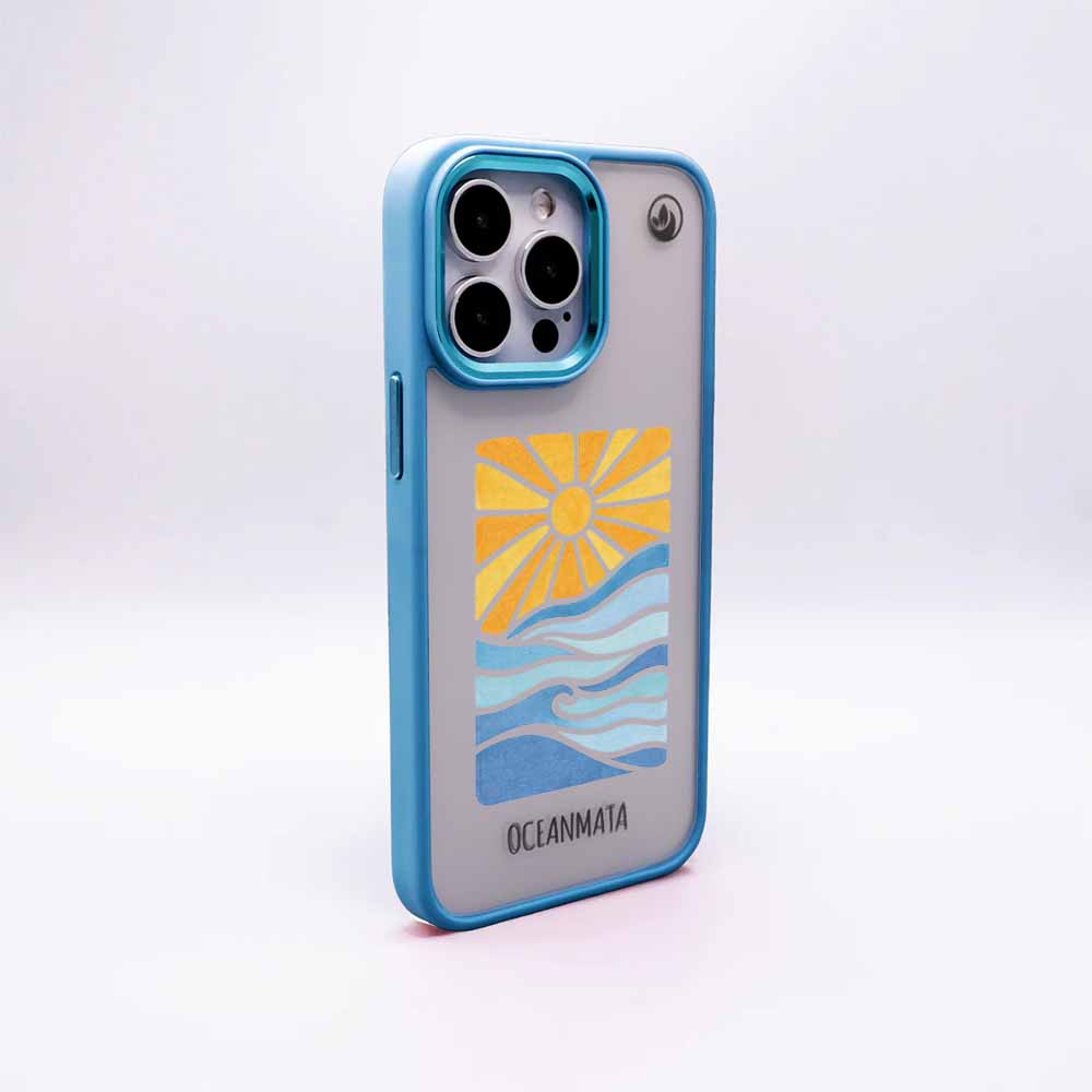 iPhone 13 pro Hülle - Meer blau - "Sun&Sea" - nachhaltig