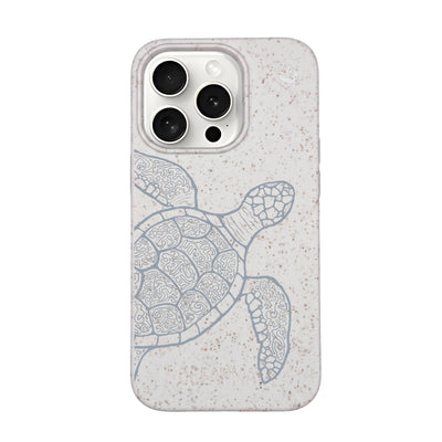 iPhone 15 pro Hülle - Schildkröte bunt - "Kura-Kura" - nachhaltig