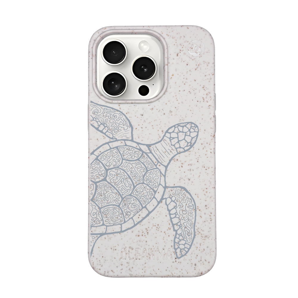 iPhone 15 pro Hülle - Schildkröte bunt - "Kura-Kura" - nachhaltig
