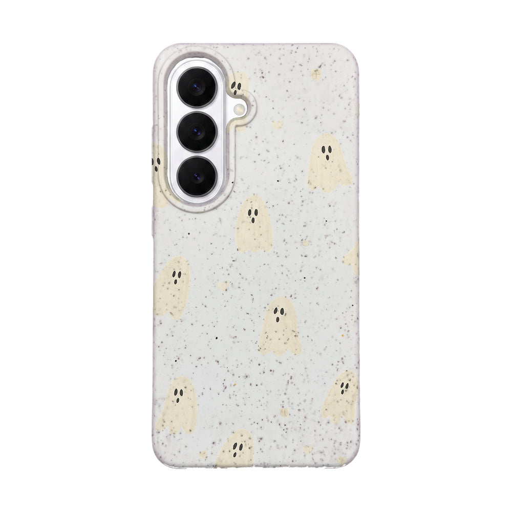 Samsung S26 Case - Ghost White - "LittleGhost" - sustainable