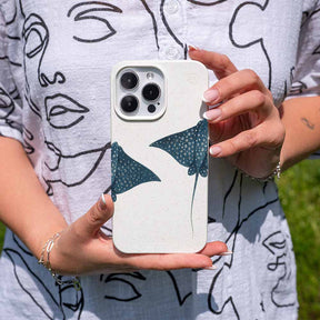 iPhone 17 pro Hülle - Ray weiß - "RayDance" - nachhaltig