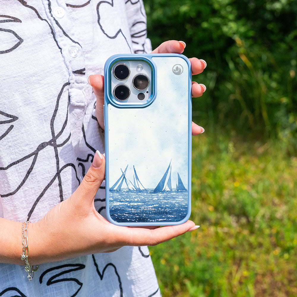 Samsung S24 Ultra Hülle - segeln blau - "BlueHorizon" - nachhaltig