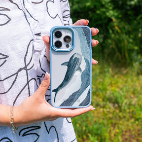 Samsung S25+ Hülle - Walhai blau - "DeepWater" - nachhaltig