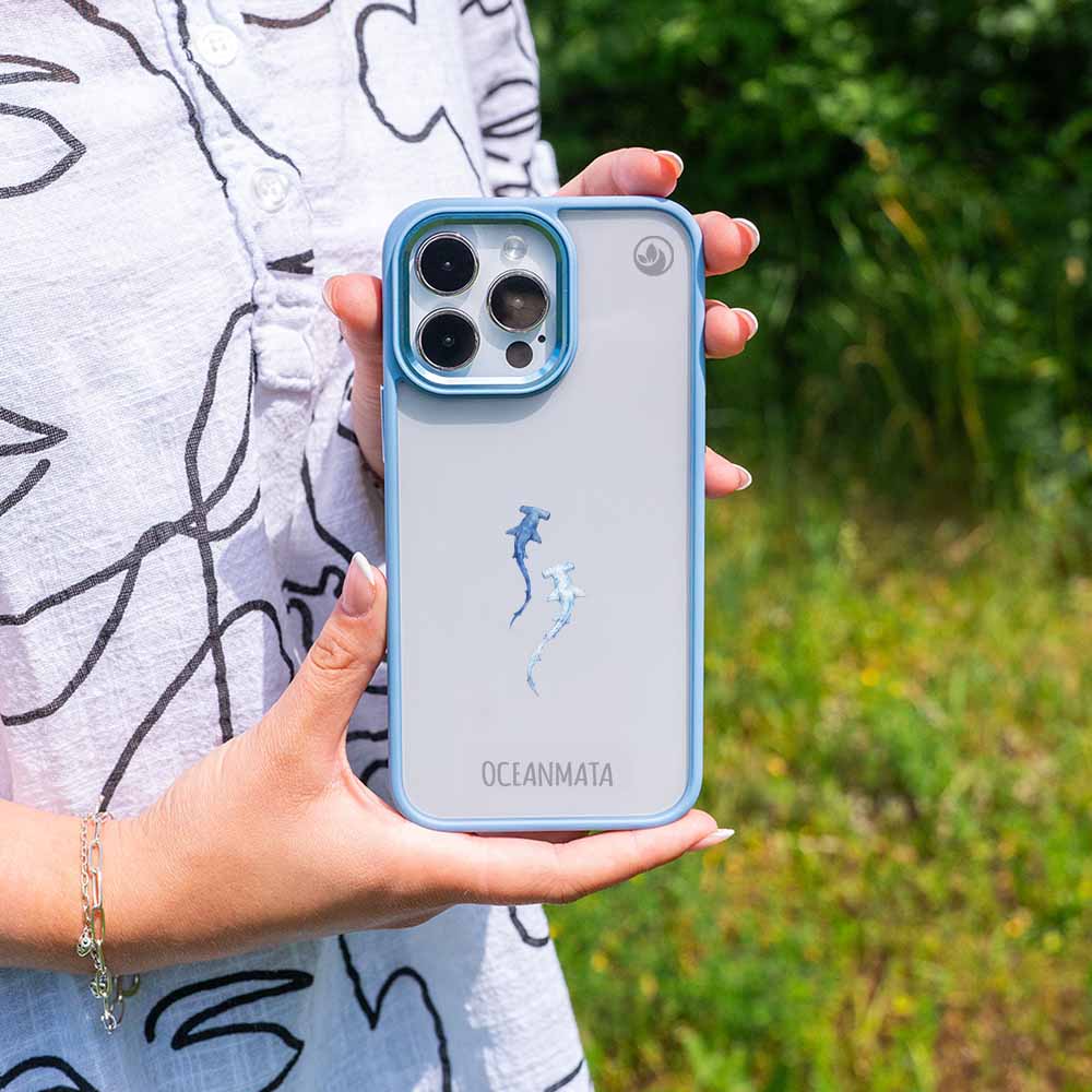 Samsung S24+ Hülle - hai blau - "Hammerhead" - nachhaltig