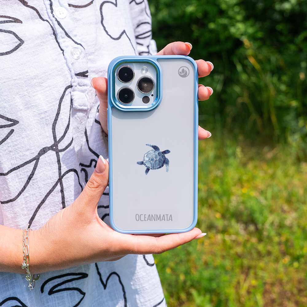 iPhone 17 Hülle - Turtle blau - "Shellie" - nachhaltig