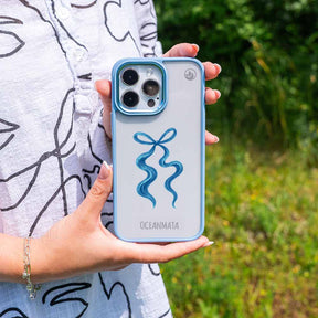 Samsung S25 Ultra Hülle - Schleife blau - "tideknot" - nachhaltig