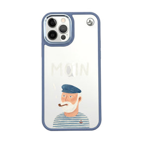 iPhone 12 Pro / iPhone 12 Case - Moin Blue - "East Frisian" - sustainable