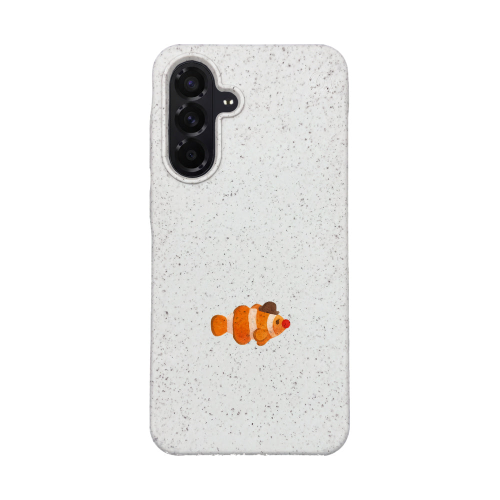 Samsung A56 Hülle - Clownfisch weiß - "Mr.Clown-Fish" - nachhaltig