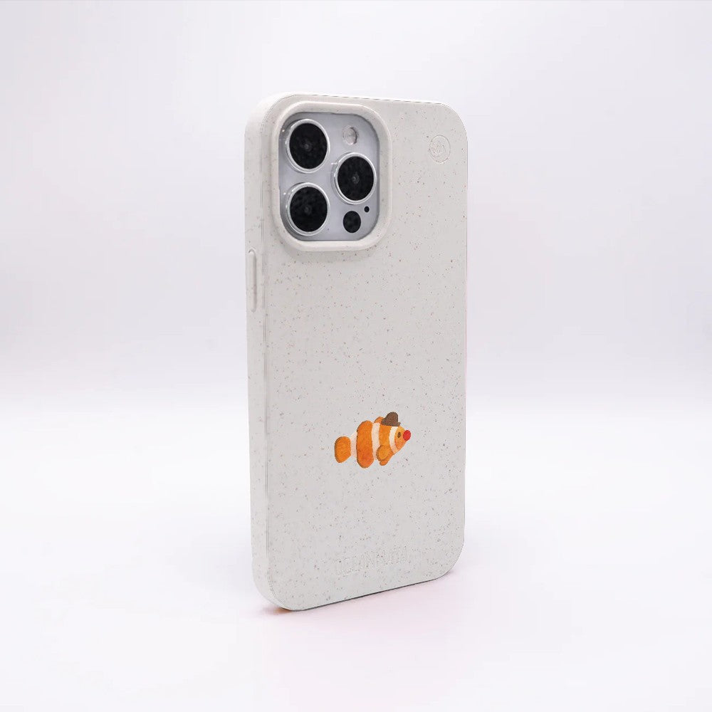 Samsung A56 Hülle - Clownfisch weiß - "Mr.Clown-Fish" - nachhaltig