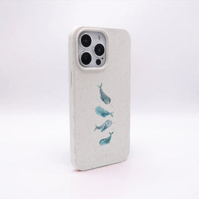 Biologisch abbaubare Handyhülle iPhone 15 pro max Narwhal — kompostierbar — Rückseite