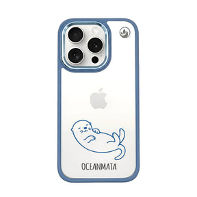 iPhone 15 pro max hoesje - Otterblauw - duurzaam