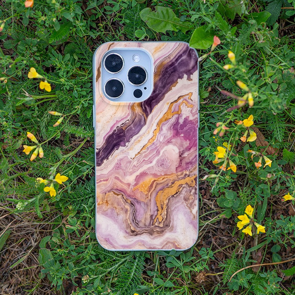 Biologisch abbaubare Handyhülle iPhone 11 Pinkmarble — kompostierbar — Bonus