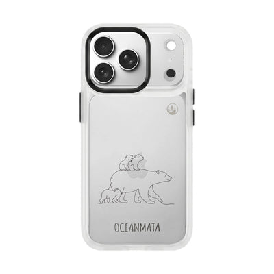 iPhone 18 Pro / 17 Pro Hülle - Eisbär - "Polar Bear Family" - nachhaltig