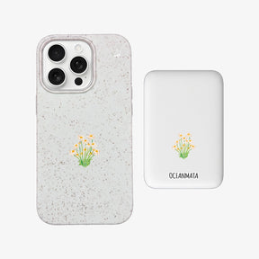 Powerbank MagSafe Daisy mit passender Hülle