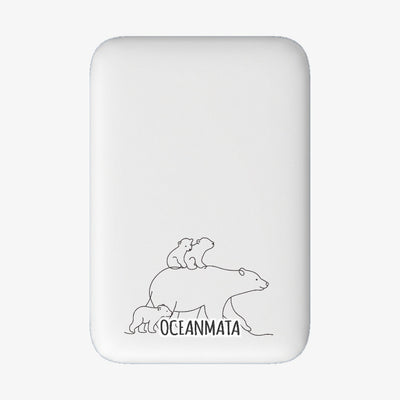 Powerbank MagSafe - "Polar Bear Family" - nachhaltig